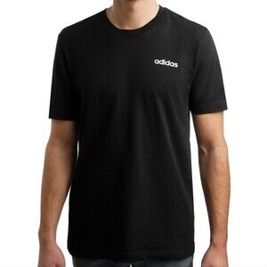 Adidas black men's T-shirt, 100% cotton, size L